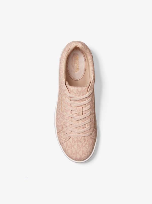 Damske Tenisky Michael Kors Keating Logo Ruzove - Topanky Michael Kors Vypredaj | EZHMF-6854